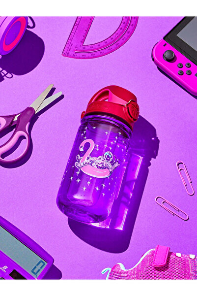 Nalgene By Styli OTF Kids Water Bottle, Purple Astronaut Sustain
