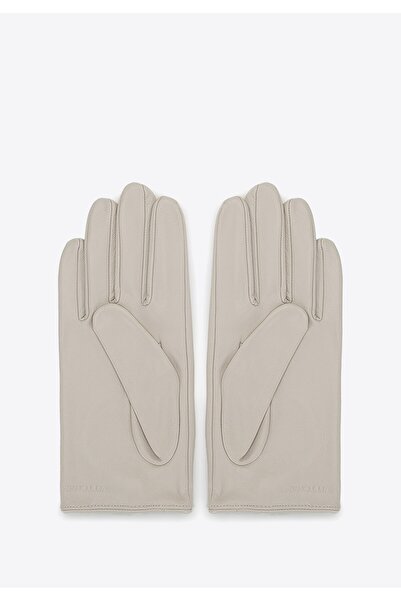 Wittchen Women's Driving Gloves Simple Cream White Leather