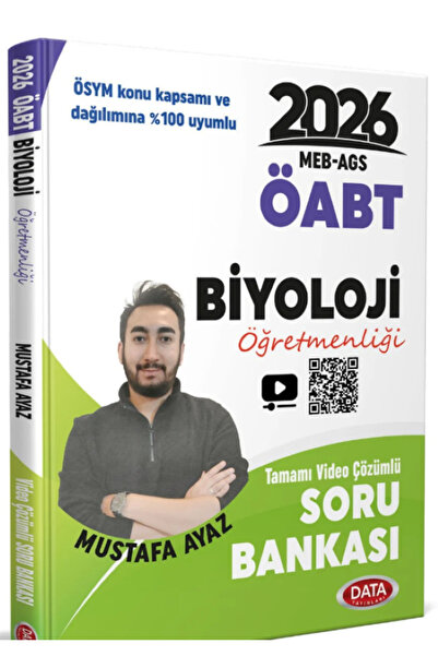 Data Yayınları MEB - AGS ÖABT Biyoloji Öğretmenliği Tamamı Video Çözümlü Soru...