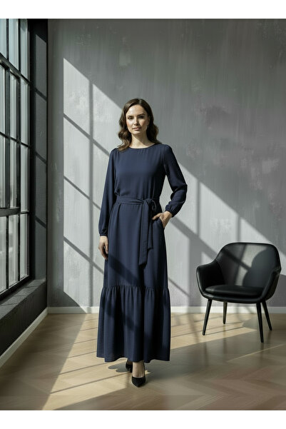 SARE ERKMEN Women's Hijab Dress Long - with Pockets