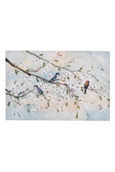 inart Πίνακας Ανθισμένο Κλαδί 90 x 60 εκ.