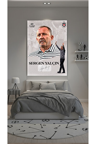 Beşiktaş Sergen Yalçin Signed Static Poster
