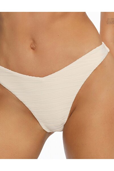 ESOTIQ Women's Bikini Bottom Briefs Panties V-Waist Classic Style Textured Beach Pool | Anaise