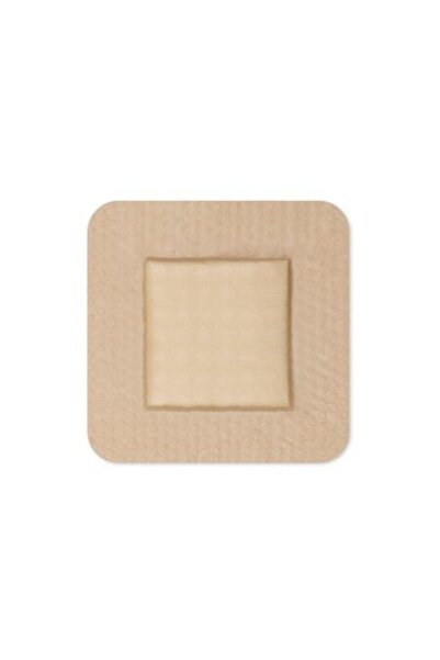 ALHENA Pansament din spumă pentru răni 10x10 cm — adeziv siliconic, margine m...