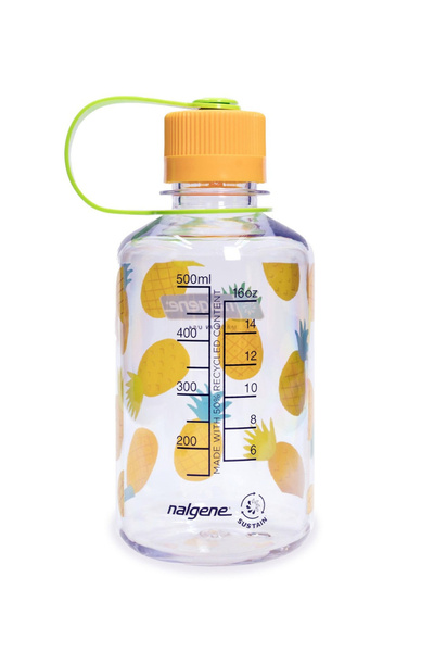 Nalgene By Styli 16oz NM Clear Water Bottle, with Pineapple Print