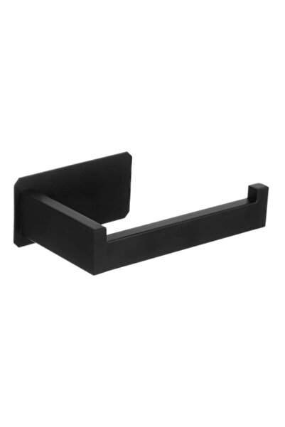 varioshop metal toilet paper holder, loft style, adhesive wall-mount, matte black