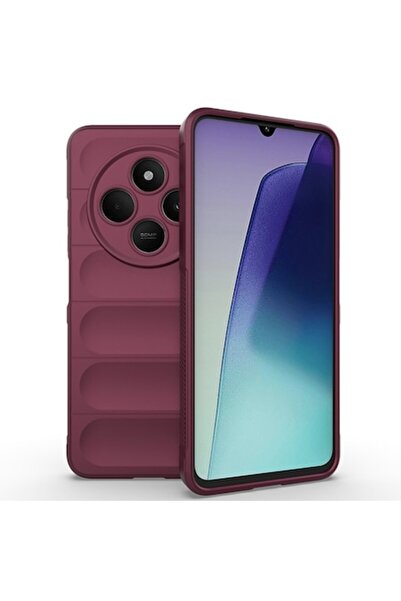 Techsuit Θήκη για Xiaomi Redmi 14C / Poco C75 (M47), Πολυουρεθάνη, Μπορντό