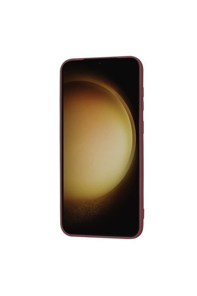 Techsuit Silicone Case for Samsung Galaxy S23 Plus - Plum Red