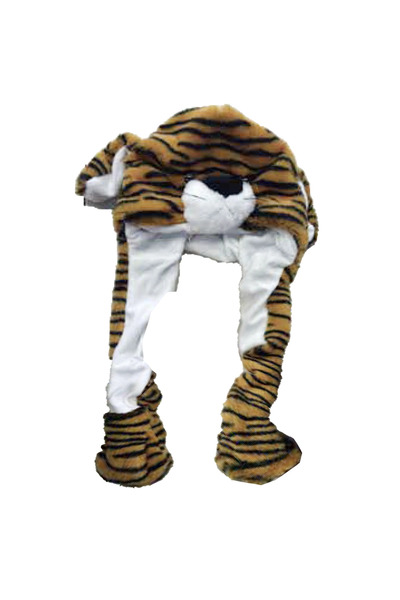 Suyutti K25465-04 Детска шапка с леопардов принт и подвижни елементи