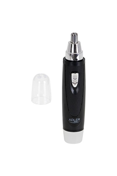 adler Trimmer for removing unwanted hair from nose, ears and around eyebrows - Black
