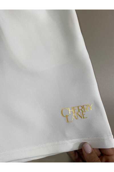 Cherry Lane Shorts with Gold Lettering Detail