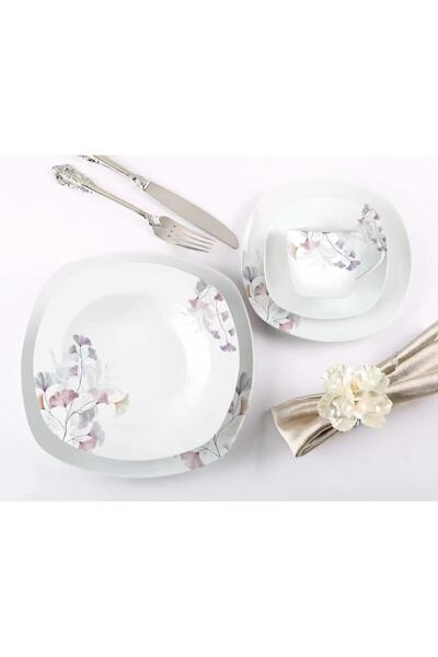 AR-Kitchen 47-piece porcelain breakfast set - square shape