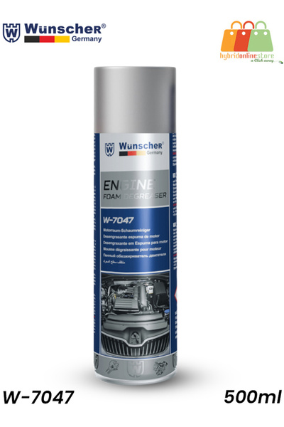 Wunscher مزيل شحوم رغوي للمحرك W-7047 500 مل منظف قوي للمحرك