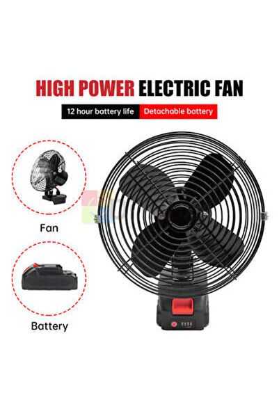 genernic Electric Fan Portable High Power Hair Dryer Li-ion Electric Fan