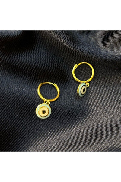 Arpaş 14 Ayar Nazar Boncuklu Halka Küpe