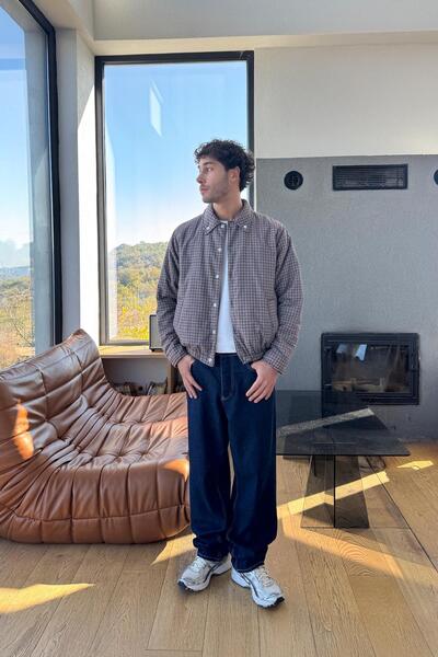 Flaw Wear Plaid Shirt Coat