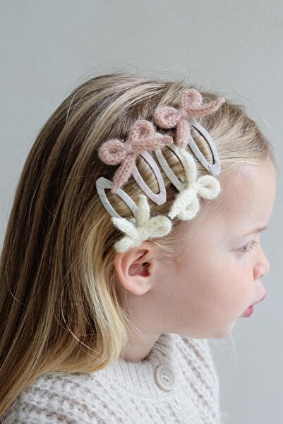 MIMI LULA Mimi & Lua Granny Knitted Bow 4-Piece Buckle