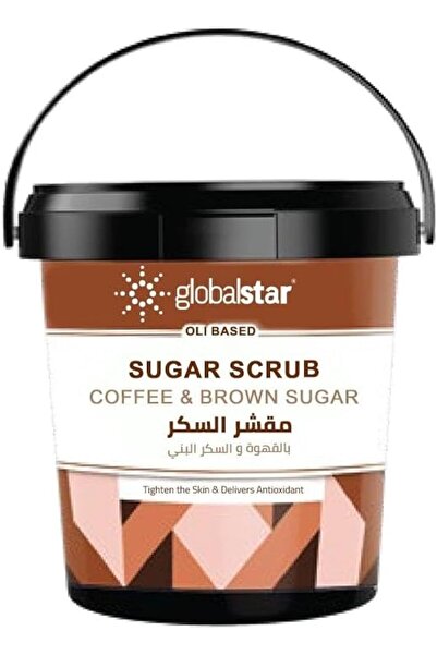Globalstar مقشر السكر بالقهوة من جلوبال ستار، سكر بني، 600 مل