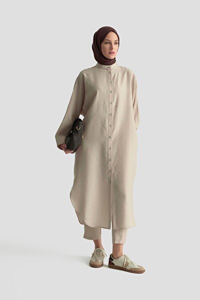 Armine TREND Buttoned Comfortable Cut Trousers Two-Piece Suit Stone 25Yt669