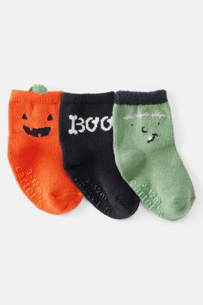 Carter's Baby Boy Patterned 3-Piece Socks