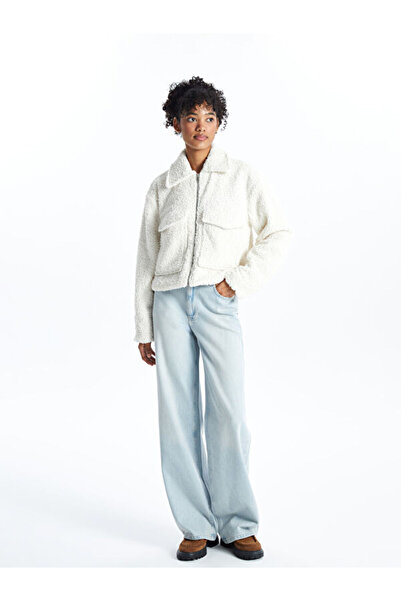 LC Waikiki Shirt Collar Women's Teddy Coat