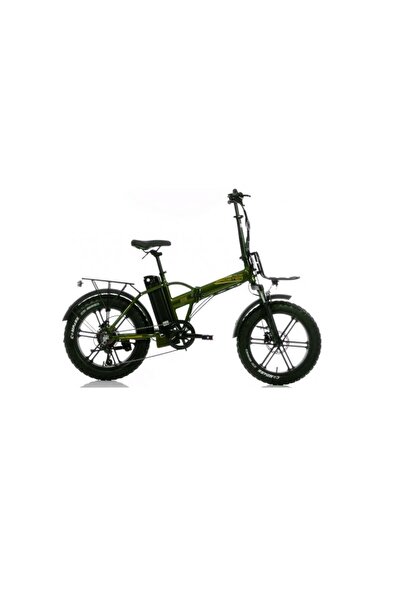 Corelli BROSTER TECHLA FAT BIKE ELEKTRİKLİ KATLANIR BİSİKLET 42CM HD 20 JANT 7 VİTES METALİK YEŞİL