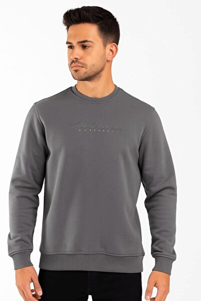 Markova Uzun Kollu İçi Pamuklu Önden Baskılı Pamuk ve Poliester Karışımından Oluşan Hem sıcak Tutan Hemde Da