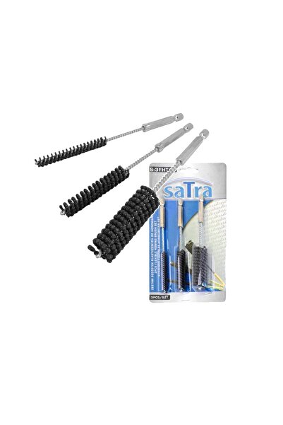 SATRA Set 3 perii flexibile pentru curatare, finisare si slefuire,