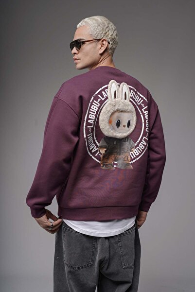 Butik Trend Biz Oversized Kesim Labubu Printed Unisex Sweatshirt