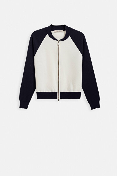 TEREZIE Zippered Oversized cotton knitwear