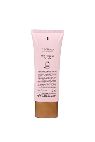 Scentio Double Milk Triple Brightening Skin Smoothing Scrub - 100ml