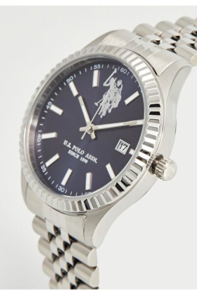 U.S. Polo Assn. Ceas analogic pentru bărbați cu curea din oțel inoxidabil