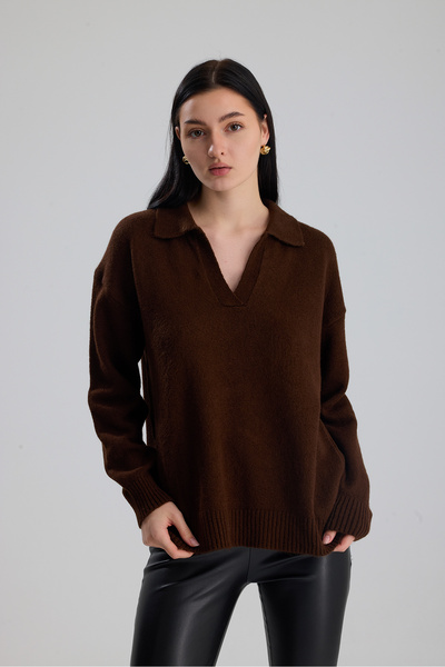 Figo Polo Neck Women's Sweater