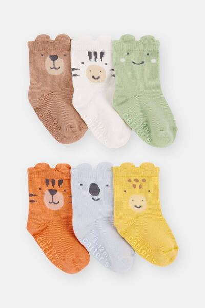 Carter's Baby patterned 6-pair socks