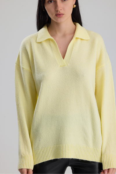 Figo Polo Neck Women's Sweater