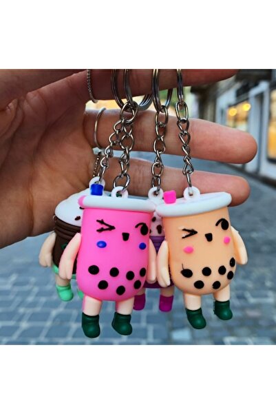 EFE UNIVERSE Set of 30 Bubble Tea Keychains with Tapioca Pearls -