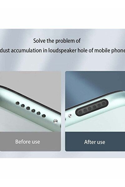 Generic Speaker Mesh Dustproof Adhesive Sticker with Dust Plugs and Tweezers (Black)