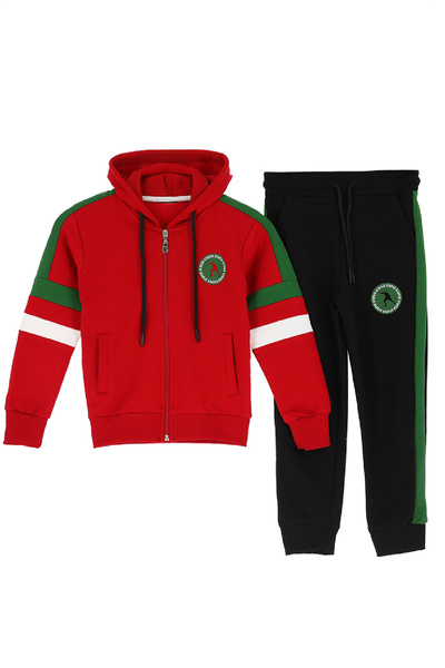 MODANINO Boy's Tracksuit Set-Zippered- Hooded -Striped 12-16 Years Old 12378