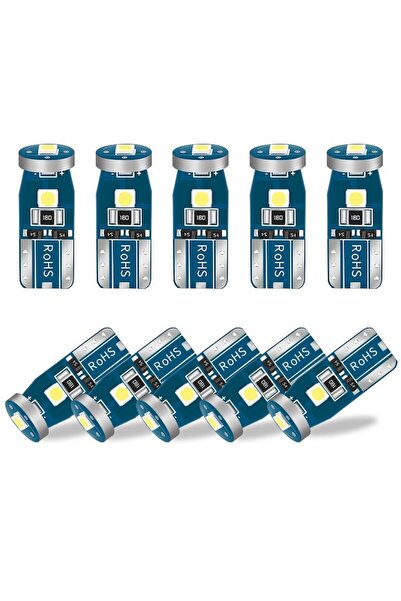 GizMondo Set of 2 T10 (W5W) 3-SMD LED Bulbs, 12V, 6000K Pure White