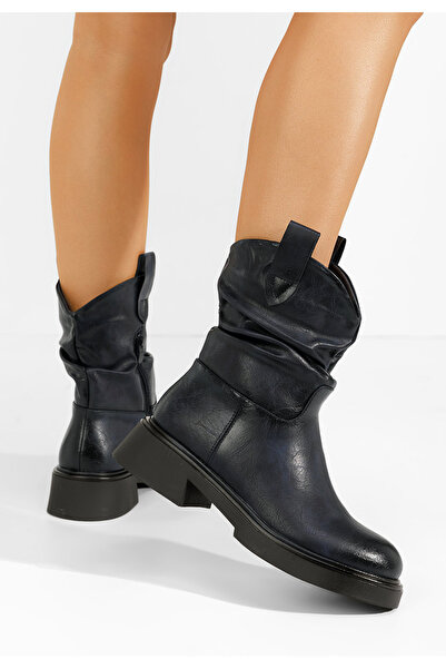 B T Shoes Women's high boots Eufemia blue