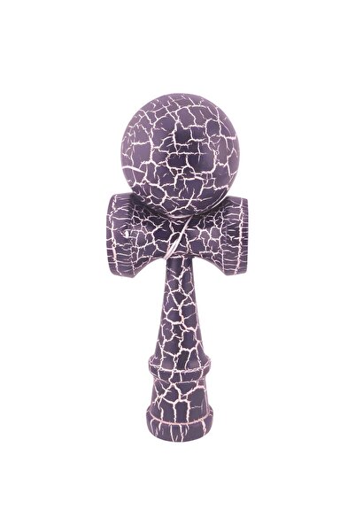 Bibilel Kids Kendama X Original, Professional Cracked Wooden Kendama – 18 cm, Purple/White