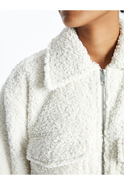 LC Waikiki Shirt Collar Women's Teddy Coat