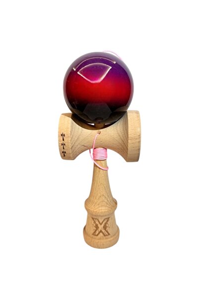 Bibilel Kids Kendama X Professional Big Cups V2 Super Sticky Wood 18 cm Gradi...