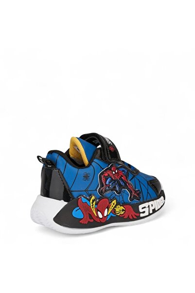 SPIDERMAN 836 Orthopedic Baby Boy Cobalt Blue/Black Lighted Sneaker