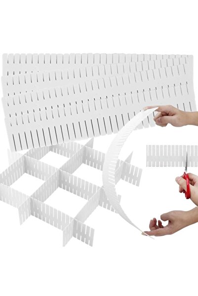 varioshop Комплект разделители за чекмеджета, 4 части, регулируеми, 39 сегмен...