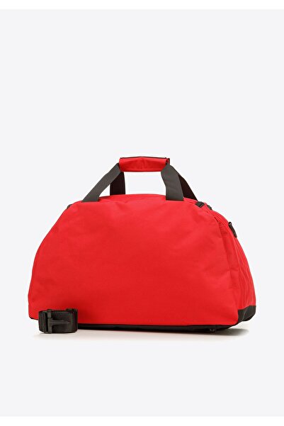 Wittchen Unisex Basic Travel Bag Small Red and Black Polyester
