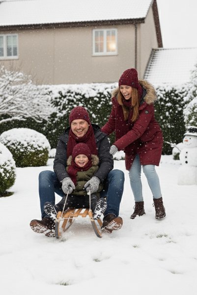 Pulltonic Set de eșarfe unisex pentru familie (1 set)