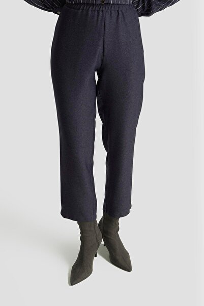 Armine TREND Woven Sequin Paneled Double Suit with Trousers Navy Blue 25Kt664