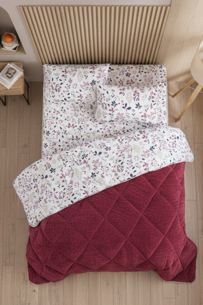 Formeya Morena Oversized Luxury Wellsoft Quilt Double-Sided - Quilt Set with 2 Pillowcases 215X235 cm