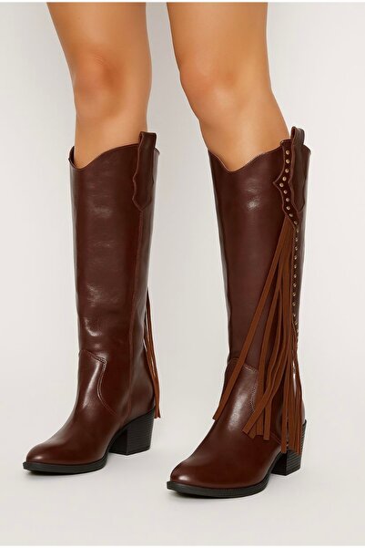 BARIŞ AKBULUT Brown Tasseled Boots